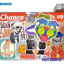 

60pcs Retro Funny Pattern Cool Graffiti Mixed Shape Phone Laptop Skateboard Motorcycle Car Stickers Pack for Guitar Bike Sticker