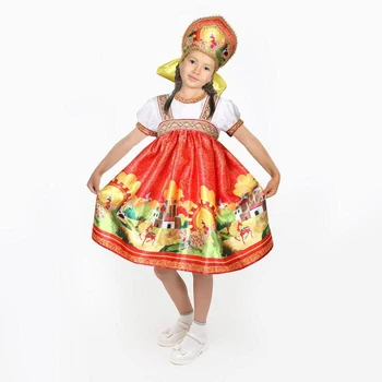 

Carnival costume "Russian fairy tales", dress-sundress, kokoshnik, p. 36, height 140 cm