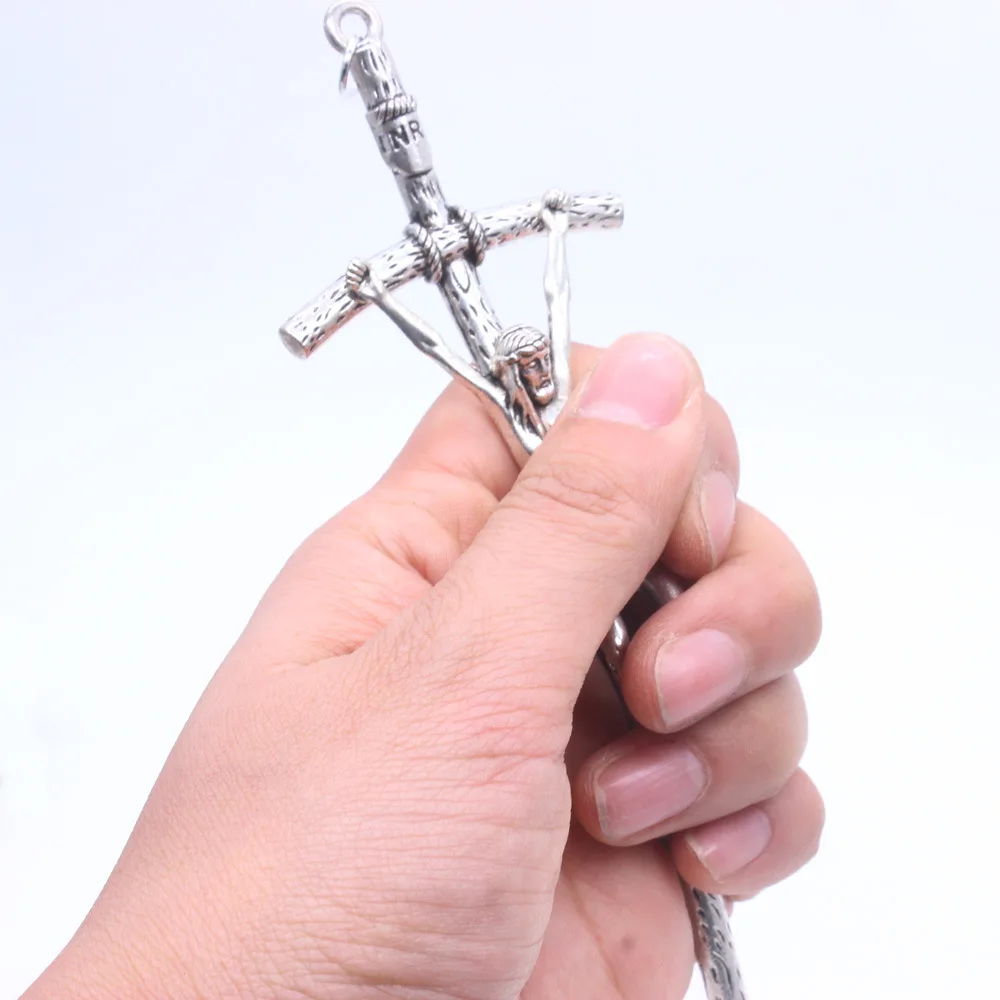 Церковный крест сплав подвеска с Иисусом христианский крест церковные декоративные элементы католический лучший подарок сувенир