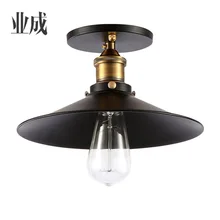 Американский стиль деревенский Лофт Железный арт потолочный светильник Промышленный Стиль Ретро Простой балкон коридор лампы для прихожей