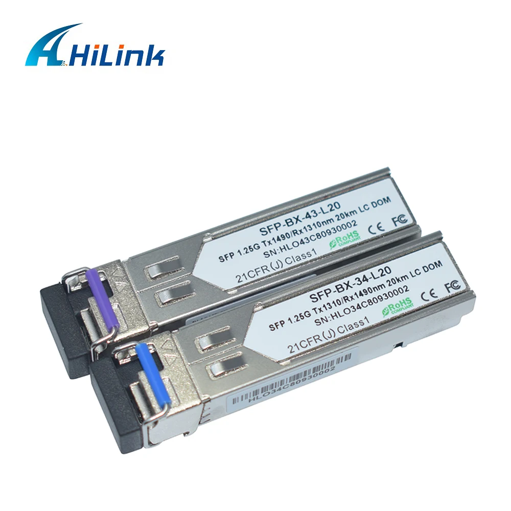 Hili 1,25G SFP BD Tx1310nm Rx1490nm 20 км Оптический приемопередатчик sfp модуль для huawei в Германии