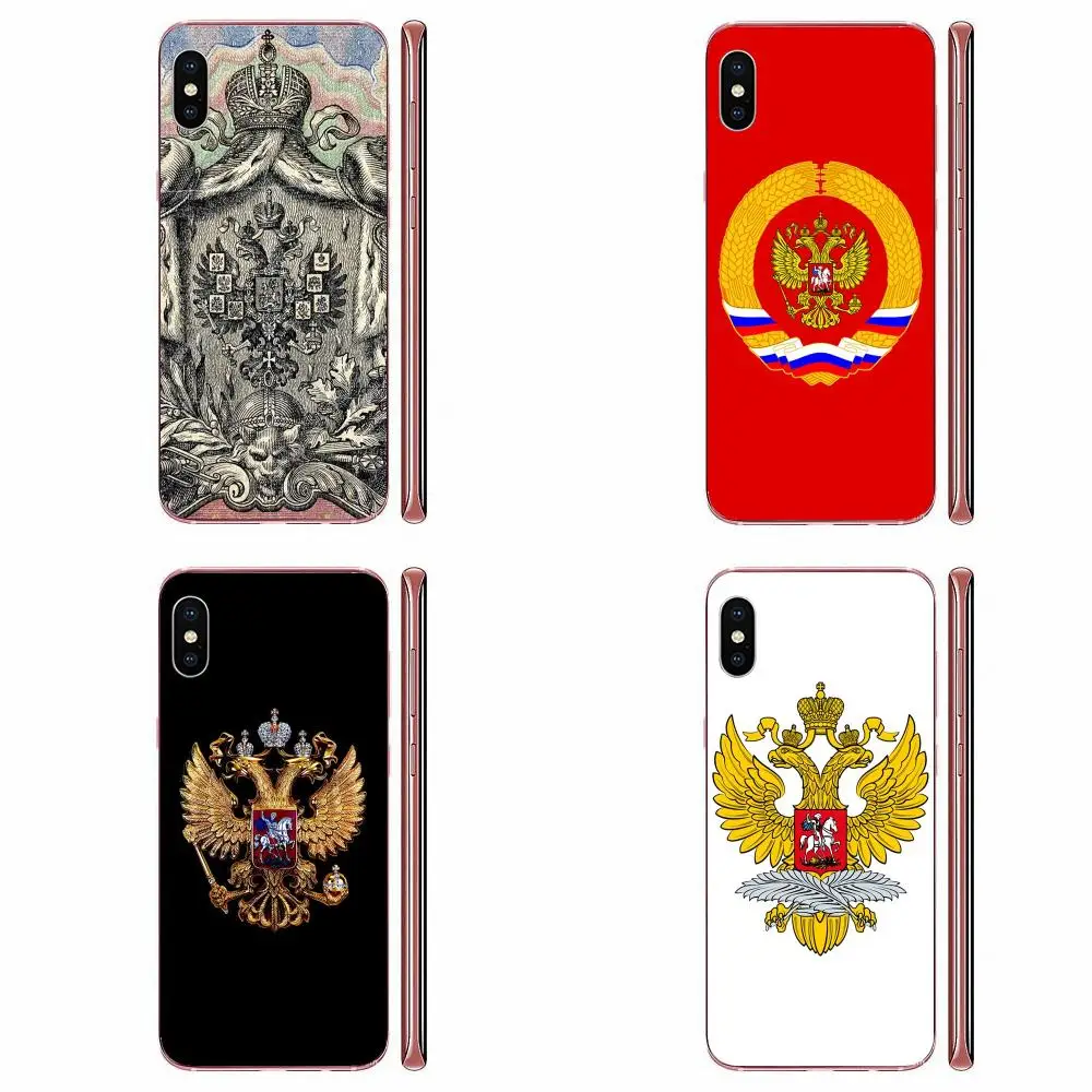 Мягкий силиконовый прозрачный чехол из ТПУ с гербом России для Xiaomi Mi A1 A2 A3 CC9 CC9E 9T