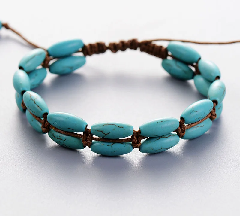 Exclusive Stone Cord Braided Bracelet Boho Stackable Friendship Bracelets Handmade Bracelet wholesaler