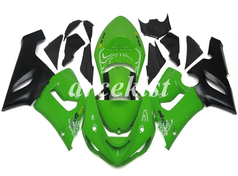 4 подарки ABS мотоцикл Полный обтекатели комплект подходит для Kawasaki Ninja ZX-6R 2005 2006 05 06 ZX6R 636 набор Белый
