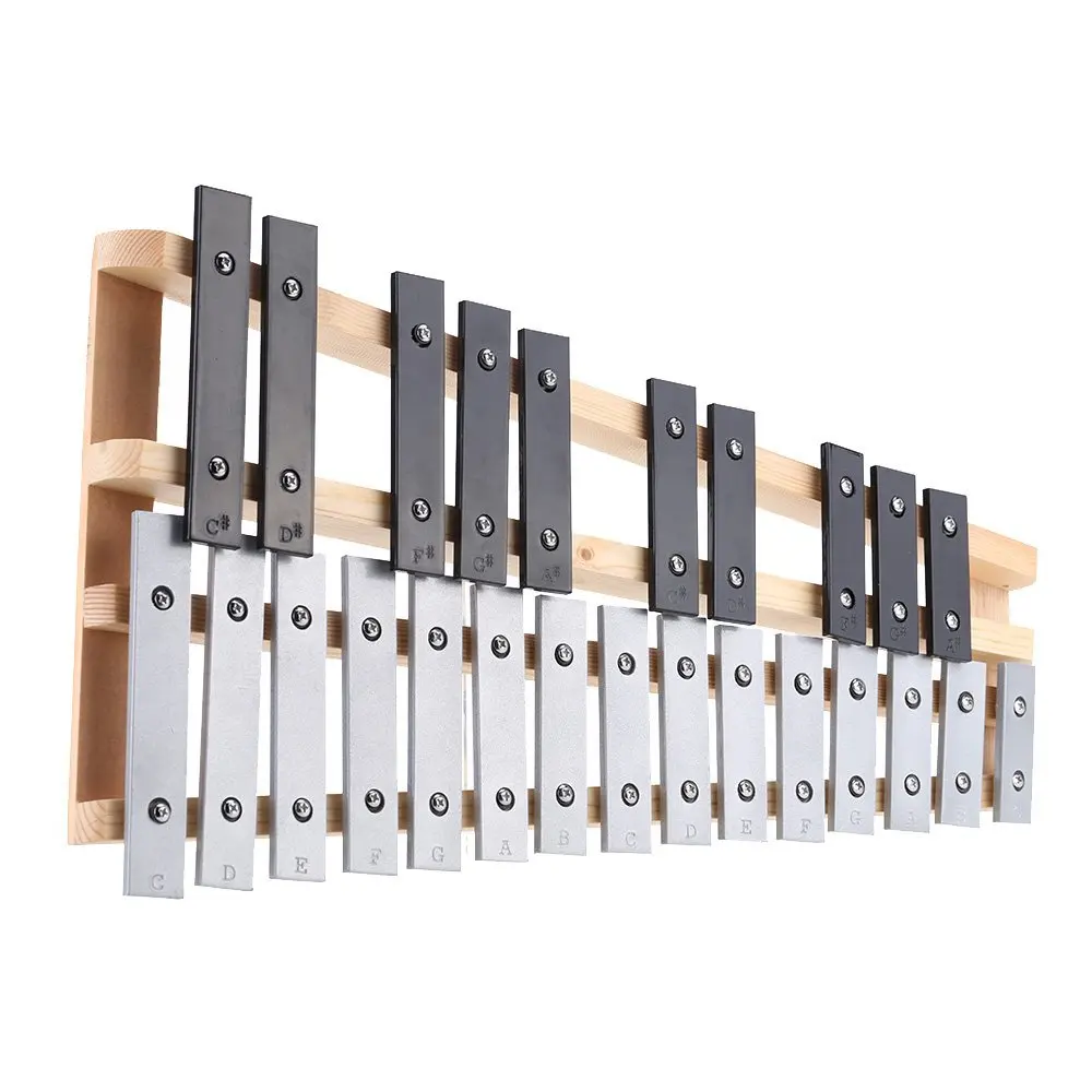 25 нот Glockenspiel ксилофон Образовательный музыкальный инструмент ударный инструмент, подарочный с сумкой для переноски