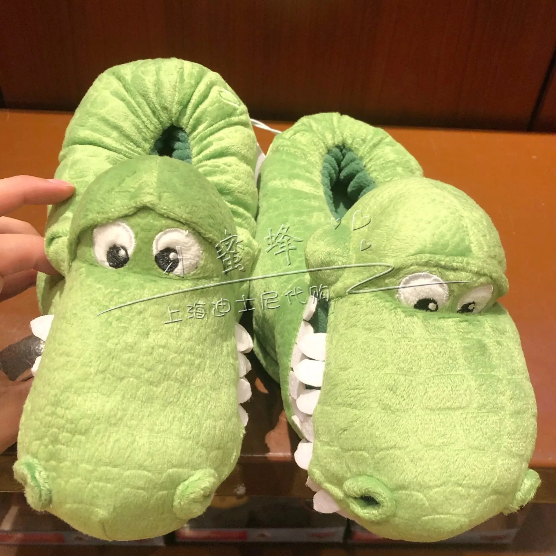 

Disney Toy Story Rex plush slipper Warm shoes for children A birthday present for a child