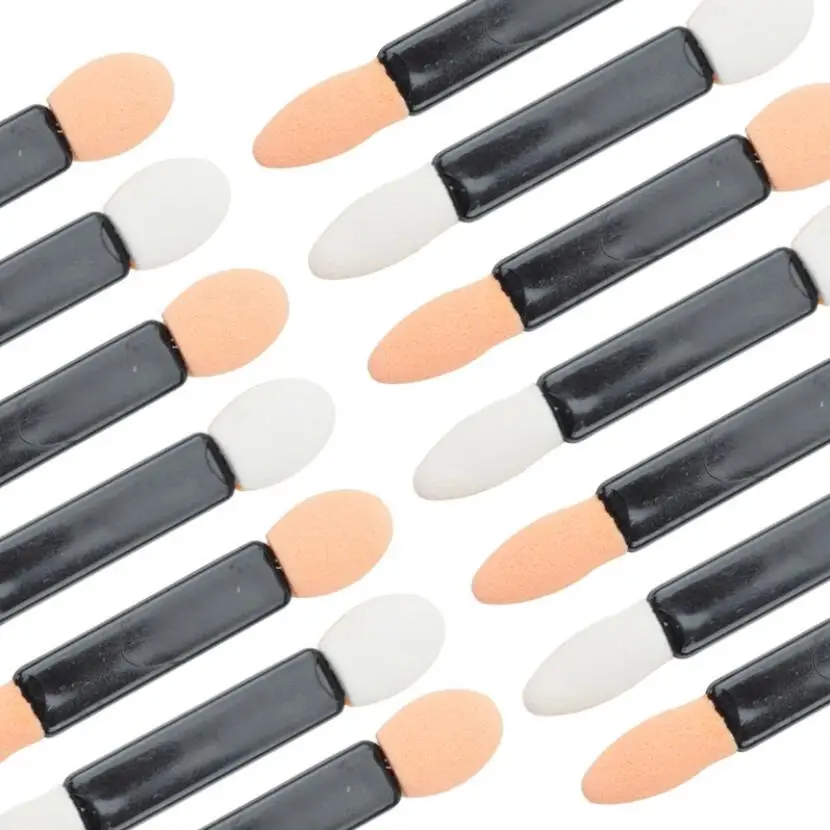24 stücke Lidschatten Applikator Nagel Glitter Spiegel Pulver Pinsel Doppelseitige Schwamm Lidschatten Stick Machen Up Maniküre Werkzeuge – Detail 3