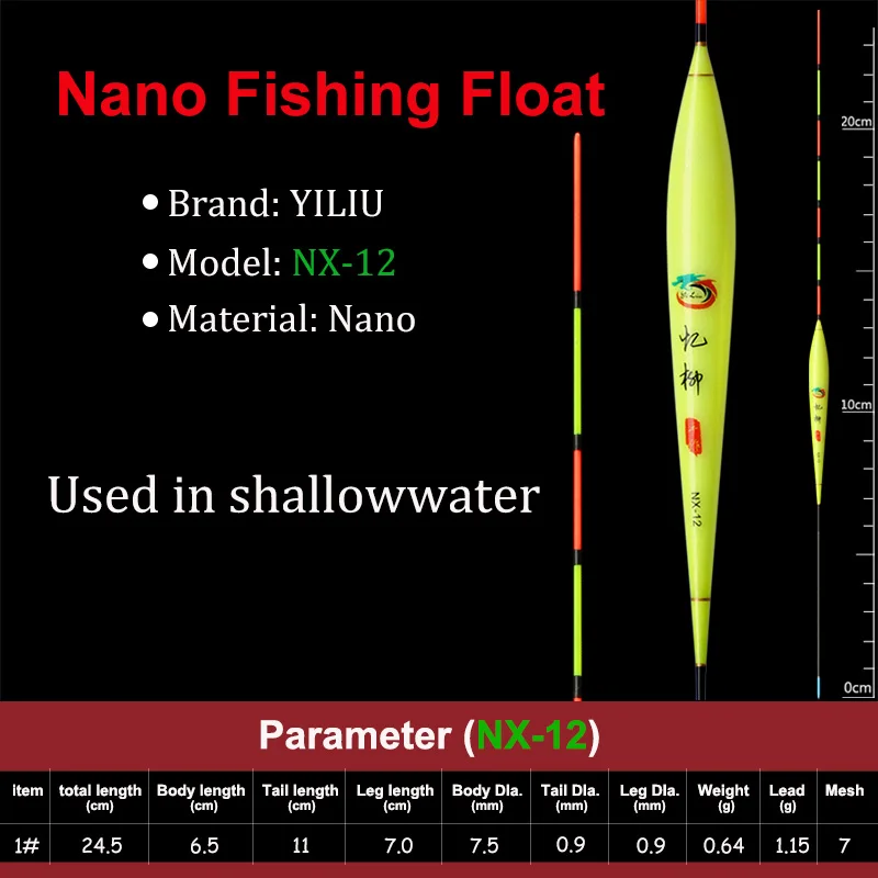 3 шт. абсолютно новые nano поплавки для рыбалки высокое качество вертикальные shallowwater Crucian Карп буй водонепроницаемый короткий поплавок Китай - Цвет: NX-12