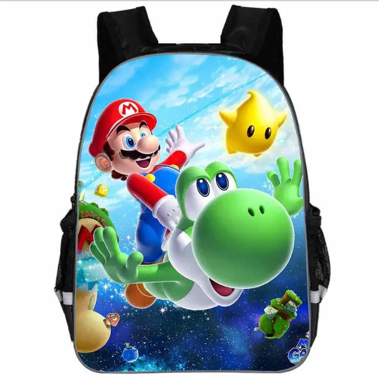 Super Mario Bros Соник печать детский сад Infantile маленький рюкзак для детей мультфильм школьные сумки детей
