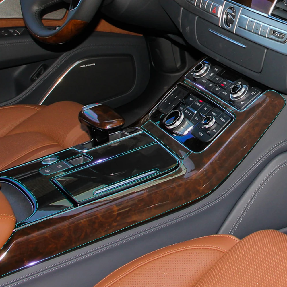 For Audi A8 A8l 2012-2018 Center Control Console Gear Shift Panel Car  Interior Invisible Bra Protective Film Car Sticker Decal - Car Stickers -  AliExpress