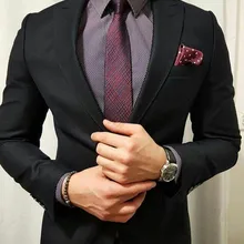 Черные мужские костюмы Свадебный костюм жениха, смокинг, новые модные костюмы жениха мужской блейзер из 2 предметов жениха(куртка+ штаны