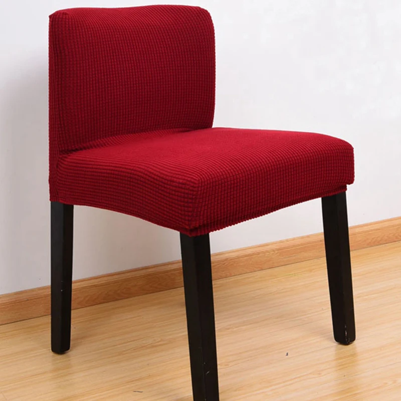 

New Dining Chair Seat Cover Low Back Bar Chair Cover Spandex Stretch Party Chair Cover Housse de Chaise de Bar Slipcover