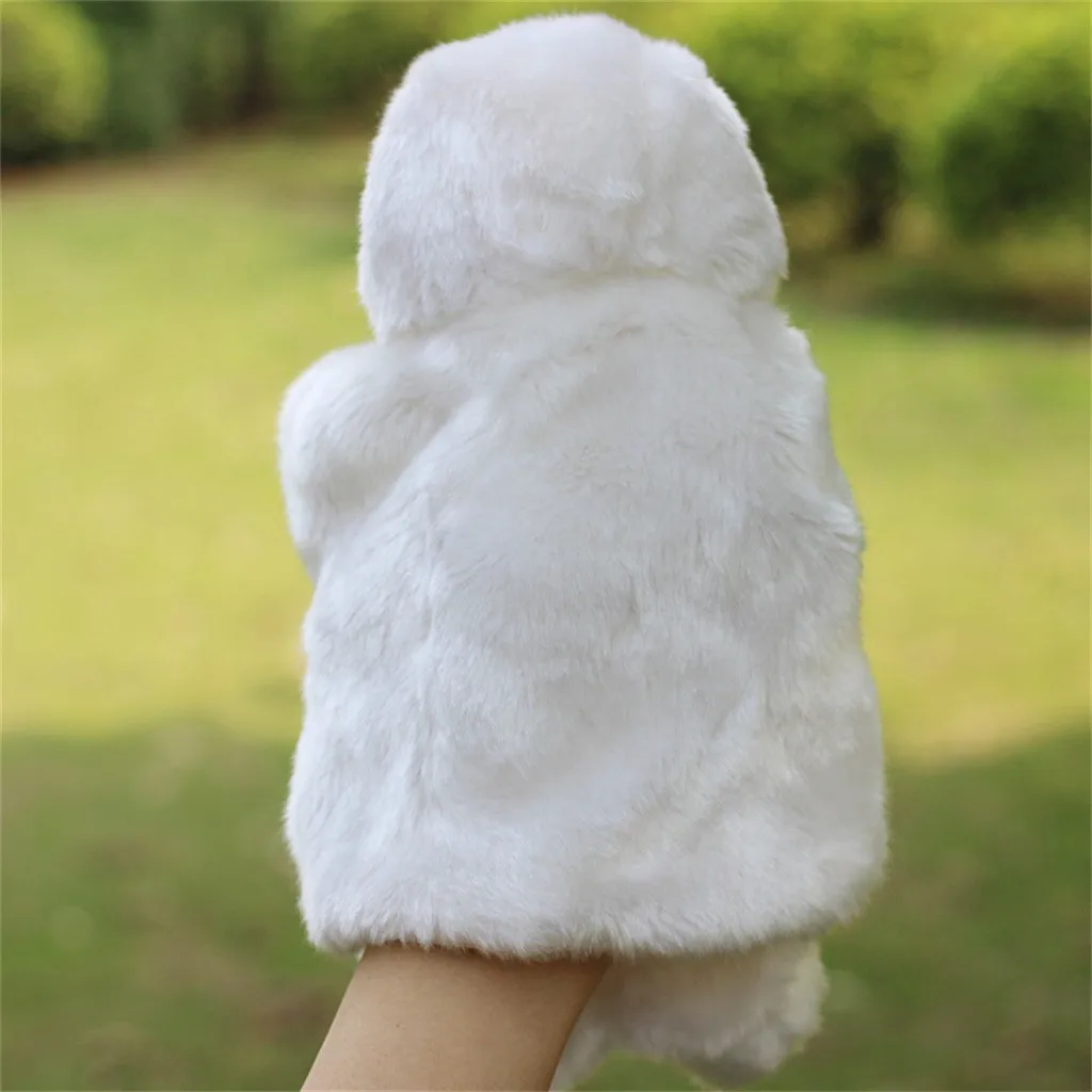 Cute Cartoon Animal Doll Kids Glove Hand Puppet Sea Lions Plush Finger Toys Parent-child Interactive Game #B