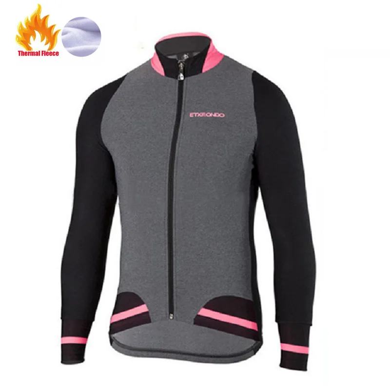 Tops 11 Длинная теплая флисовая Джерси Etxeondo для велоспорта, зимняя одежда для велоспорта Pro Team, Майо, Ropa Ciclismo Hombre - Цвет: Tops 11