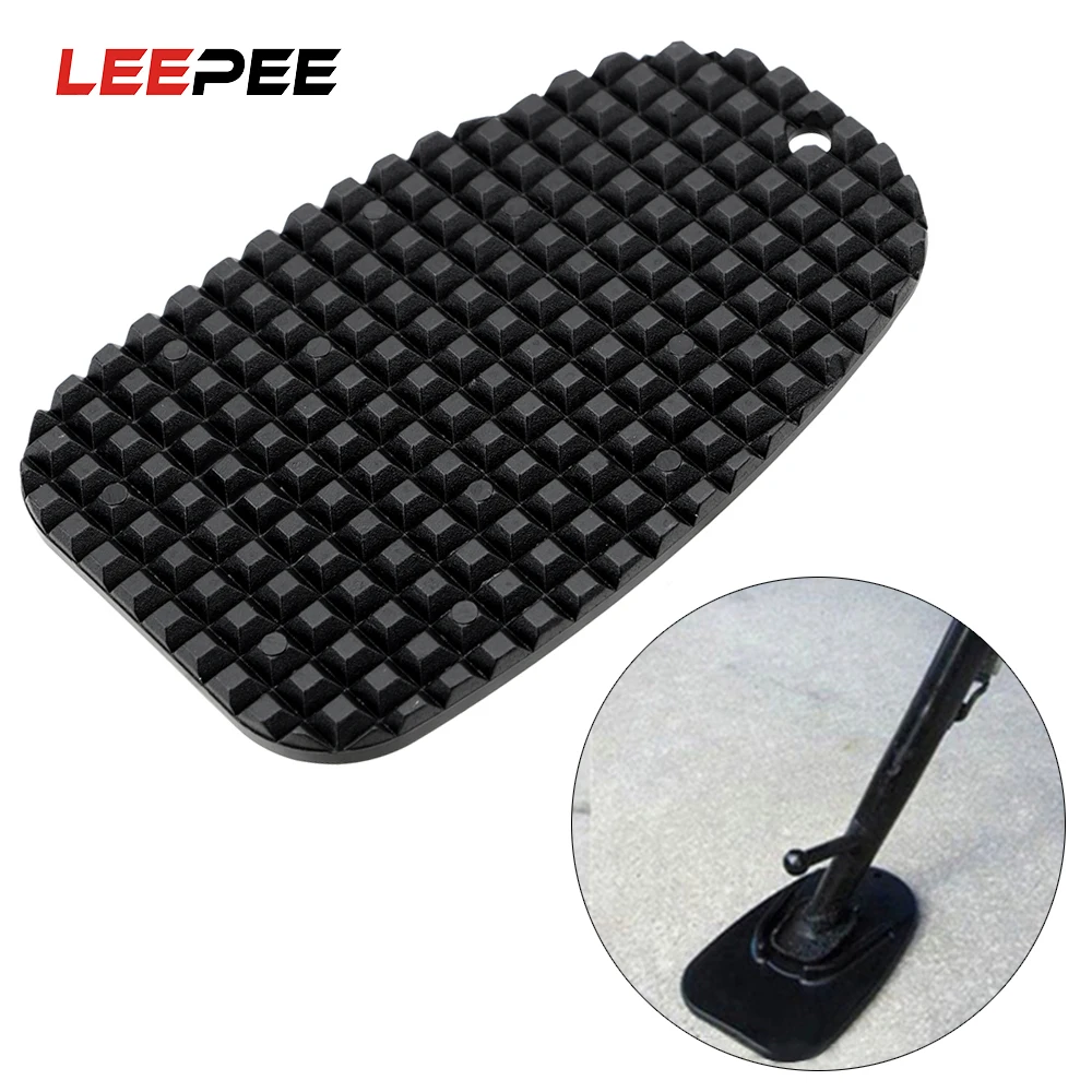 LEEPEE Motorcycle Plastic Side Stand Kickstand Auto Pad Black Non-slip Plate Support Foot Base Universal | Автомобили и мотоциклы