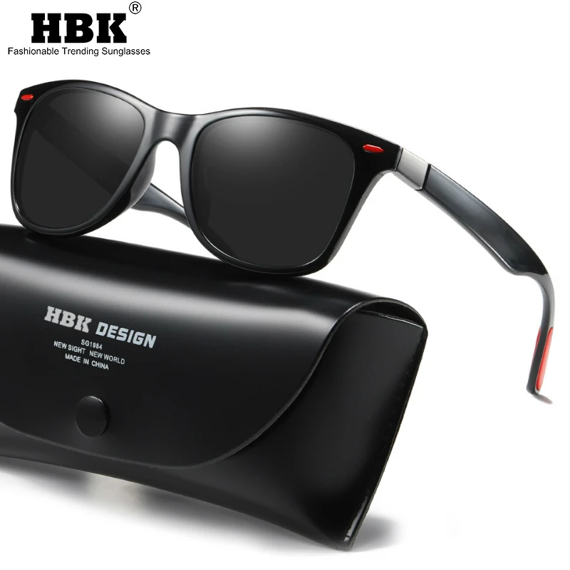 Солнцезащитные очки HBK Мужские квадратные классические антибликовые