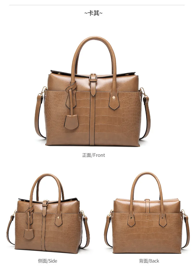 Green Red Fuax Crocodile Handbag Women Luxury Large Leather Handbags Alligator Crossbody Bag for Women Shoulder Office Tote Bag (18)