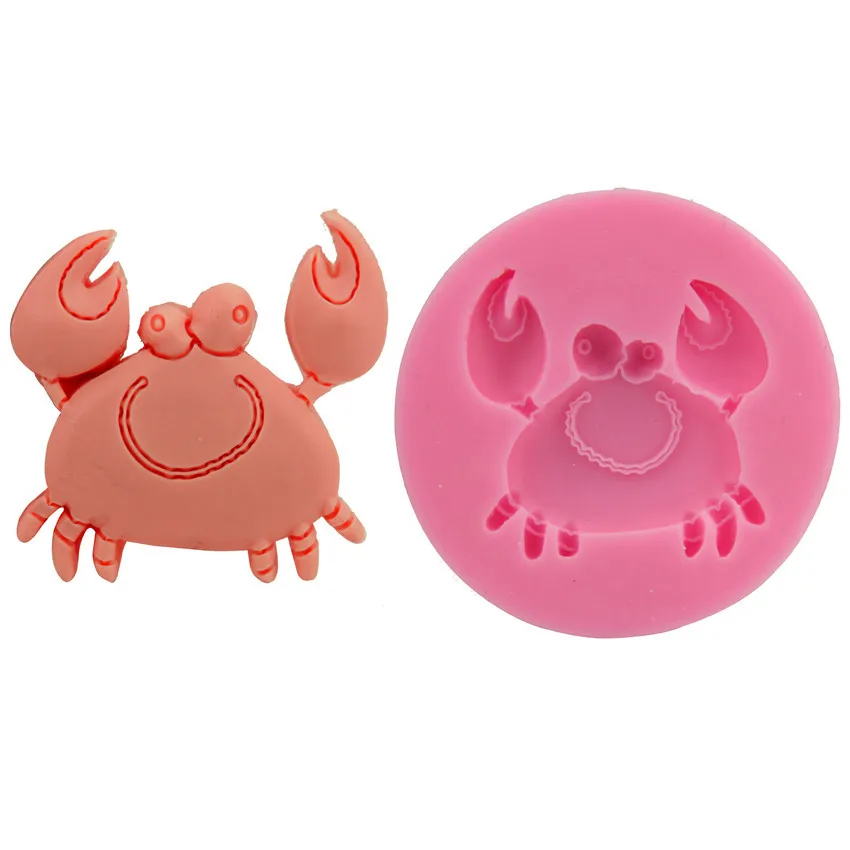 

HEARTMOVE Crab shape Chocolate Candy 3D silicone Mould cake tools Soap Mold Sugar craft Cake Decoration Crab Fondant Mold 9204