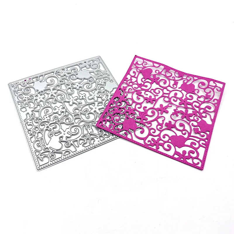 

Julyarts Square Hollow Cutting Die Scrapbooking Material New Cutting Dies for 2021 for DIY Scrapbooking Album Paper Card
