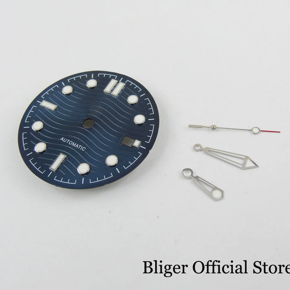 31mm Blue Watch Dial with Date Window + Hand Fit MIYOTA Movement | Наручные часы