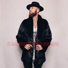 Для Мужчин's пальто с мехом Для мужчин, пальто с мехом, стиль, жилет из искусственного лисьего меха