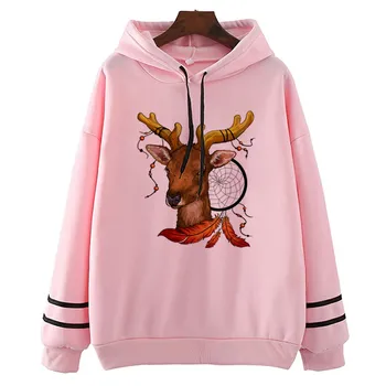 

Deer Dreamcatcher Vintage Autumn Girl Hoodies Harajuku StreetWear Cotton Camisetas Hombre Women Funny Hoodies
