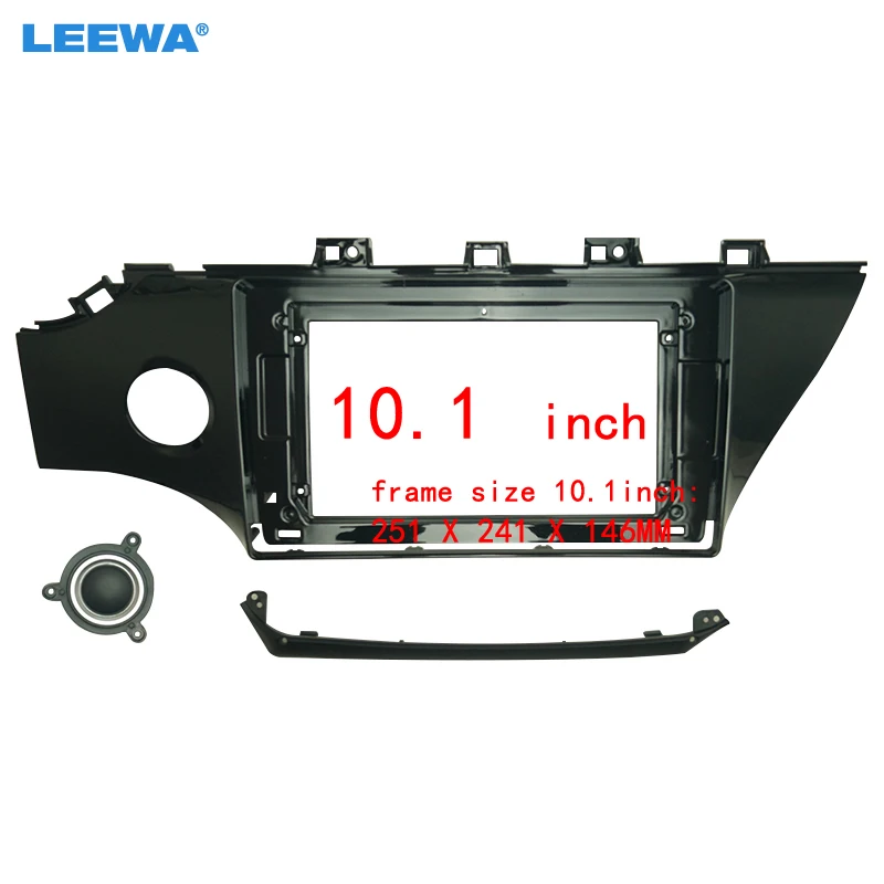 

LEEWA автомобильная аудиосистема 10,1 "большой экран DVD Fascia Рамка адаптер для KIA K2 (LHD) 2017 + 2Din монтажная панель рамка Комплект # CA7165