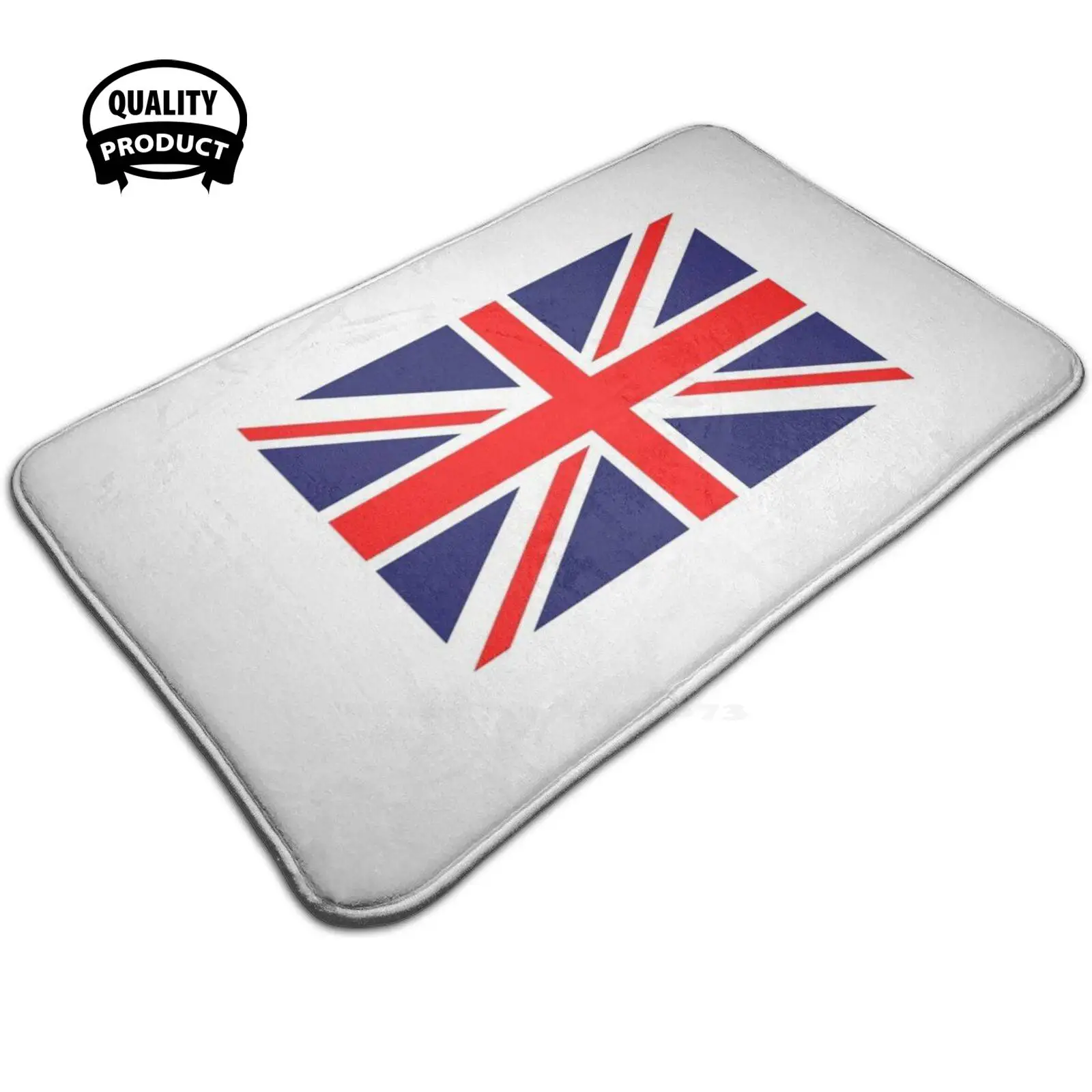 Мягкий Нескользящий 3D коврик Union Jack для ног флаг Великобритании Британского