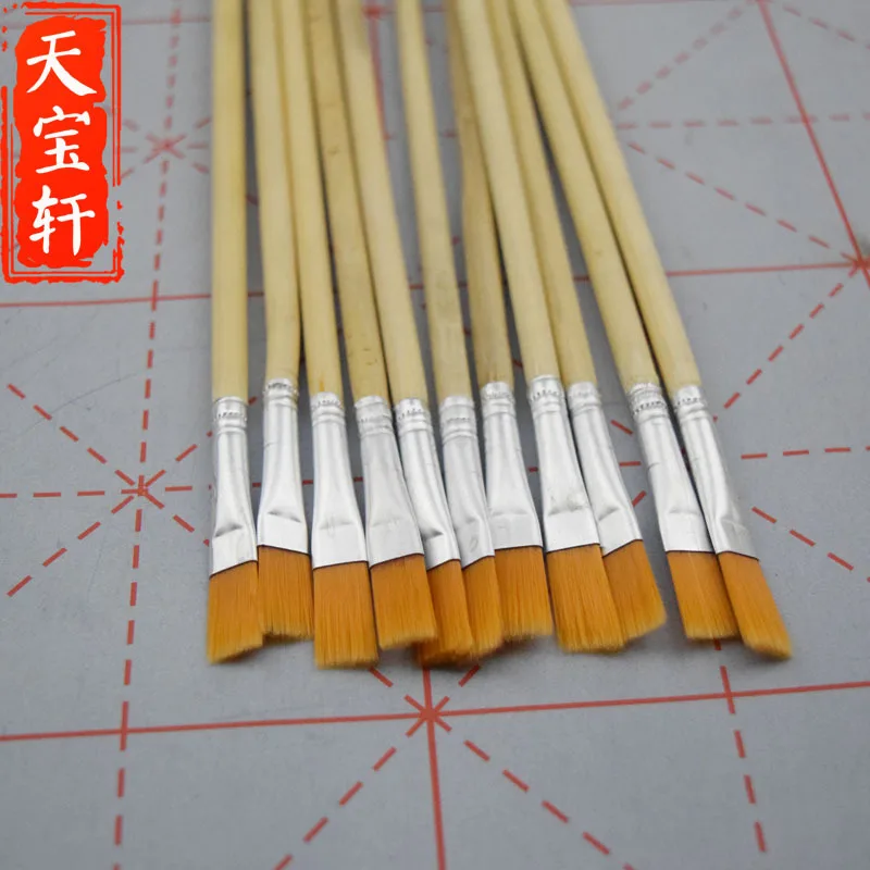 

100Pcs Fine Hand single support paint brush set nylon acrylic paints digital brush artist oil paint brush row pen art supplies