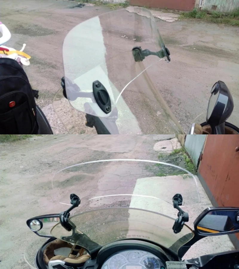 Мотоцикл Регулируемый клип на лобовое стекло расширение спойлер воздушный дефлектор ветровое стекло для SYM GTS 300i/400i ABS/JOYMAX Z XS300T