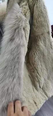 AYUNSUE пальто из натурального кроличьего меха женский воротник из лисьего меха шерстяное пальто осенне-зимняя куртка Женская Корейская двухсторонняя шерстяная куртка MY4575
