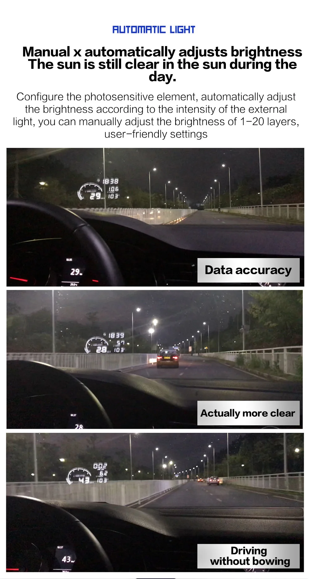 DHKEJI HUD Автомобильный дисплей OBD скорость оборотов в минуту измеритель температуры воды проектор заднего хода