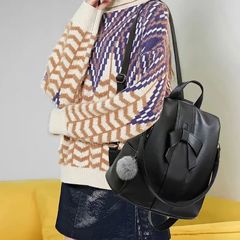 

Leather Laptop Backpack Anti Theft Stylish Casual Daypack Travel Business College School Bookbag for Women Girls Backpacks