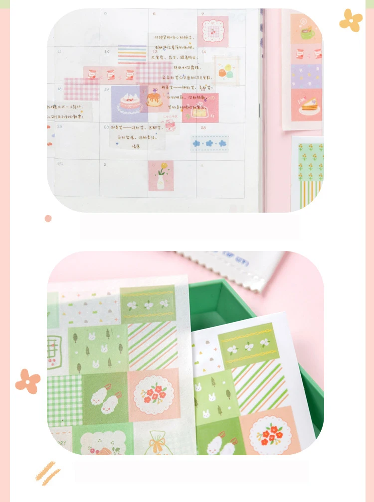 4Pcs/Pack Life is a little sweet series stickers For Kids DIY Diary Scrapbooking Photo Ablums