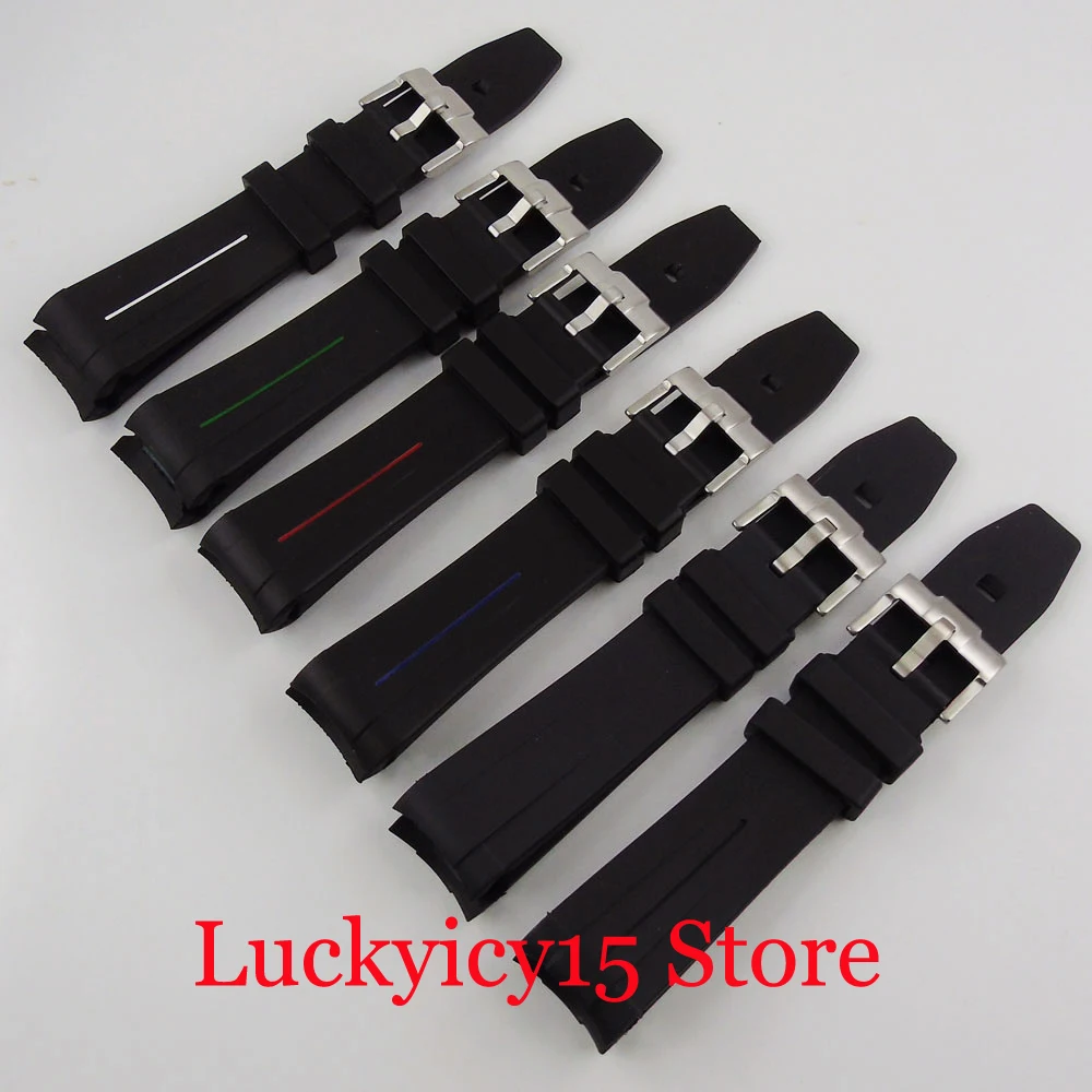 

Curved End Rubber band Watch Strap 20mm Width Lugs Fit 40mm Watch