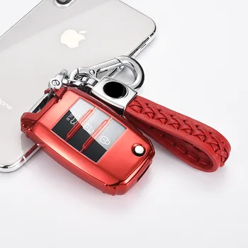 

New PC+TPU Car Key Case Full Cover Shell buckle Set For Kia Rio QL Sportage Ceed Cerato Sorento K2 K3 K4 K5 2018 Car Accessories