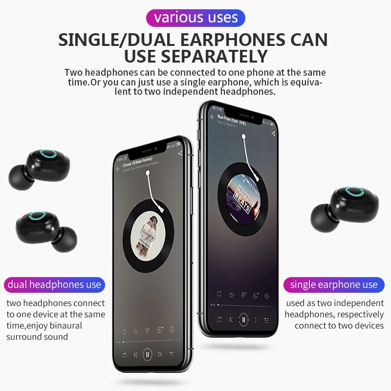Bluetooth Headphone Earphones Type C Gaming Headset True Wireless Earbuds Wireless Charging Sports Noise Canceling Headphones