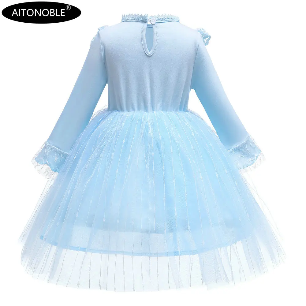 Aitonoble New Costume Christmas Dress Girl's Dress Children Skirt Cosplay Christmas For Girls With a Gift Bag
