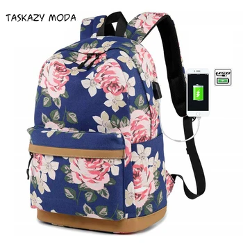 

Large Capacity Anti Theft Backpack USB Charging Port School Bags Backpacks Women Waterproof Travel Bagpack Headphone USB Port