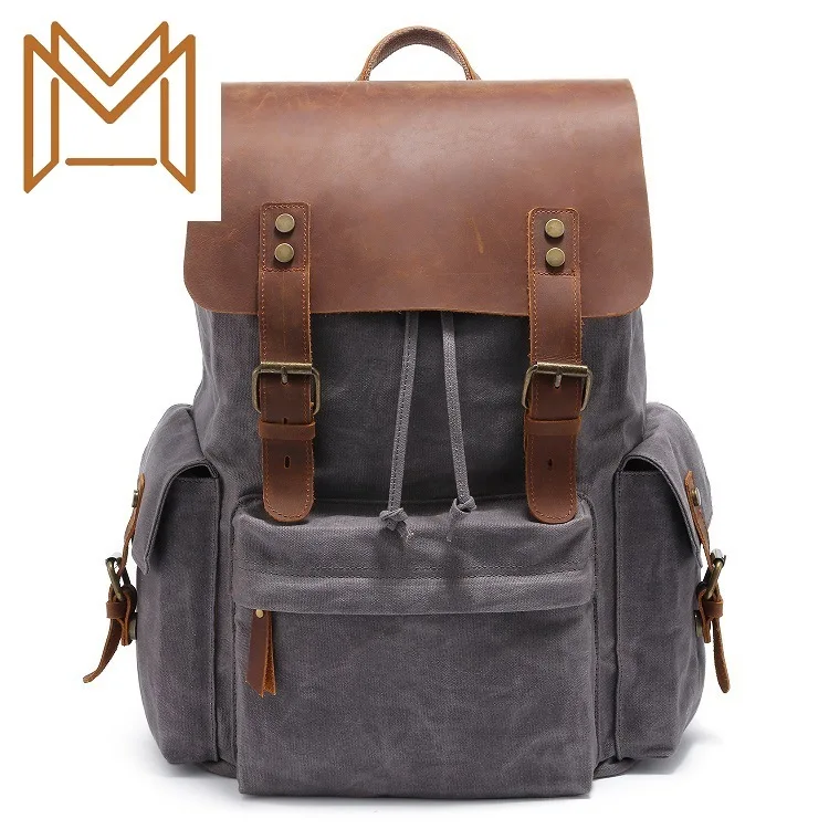 

Man Computer Backpack Crazy Backpack Canvas Both Shoulders Package Male Package
