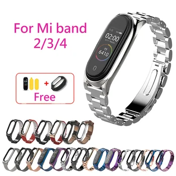 

Metal bracelet for Xiomi Mi band 4 Bracelet for Mi band 3 stainless steel Sport Wristband Watchband Strap for Mi band 5 bracelet