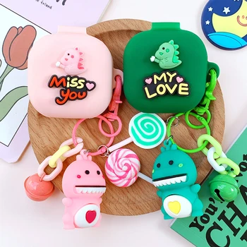 

Cute Heart Dinosaur Cover for Samsung Galaxy Buds Live 2020 Case Bluetooth Earphone Case Wireless Headphone Protective Case Box