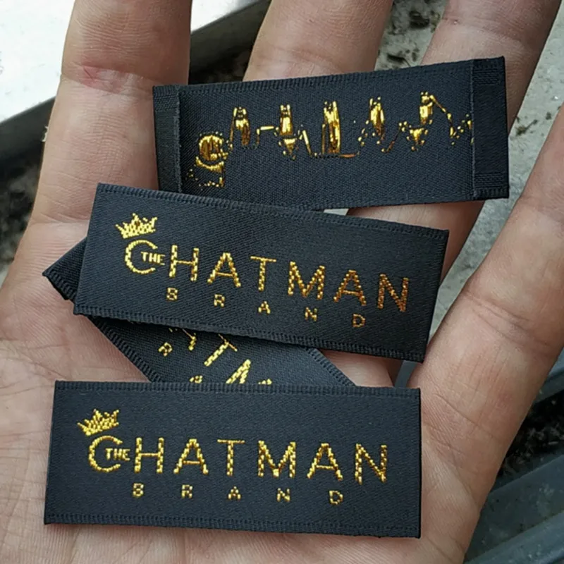 맞춤형 의류 라벨, 부드러운 새틴 리본 천, 품질 우븐 라벨, 6*2 cm, 1000 개