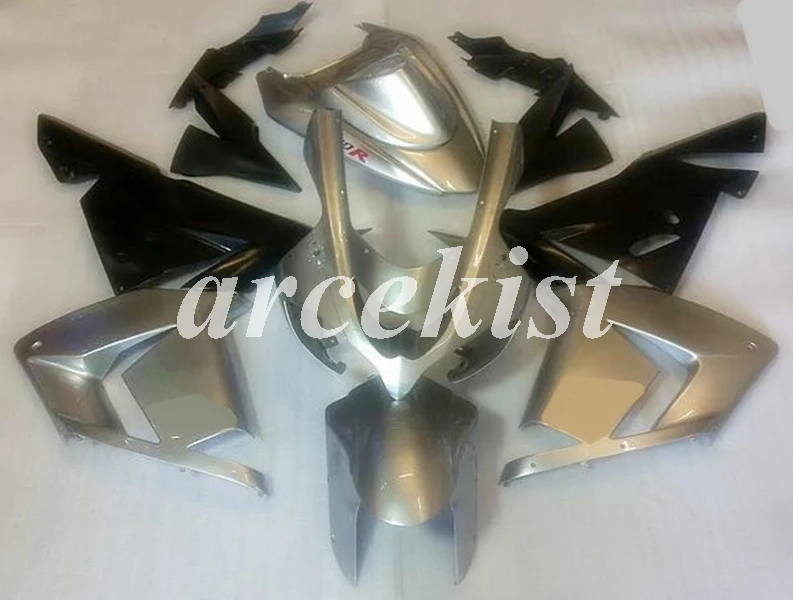 

New ABS Motorcycle Full Fairings kit Fit for Kawasaki Ninja ZX10R 2004 2005 04 05 10R Fairing Body set Silver