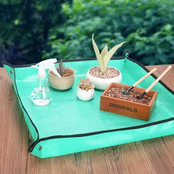 

1X1 meter Basin Foldable Reusable Gardening Equipment Soil Succulent Plants Replacement Waterproof Mat Change Soil Drop Shipping
