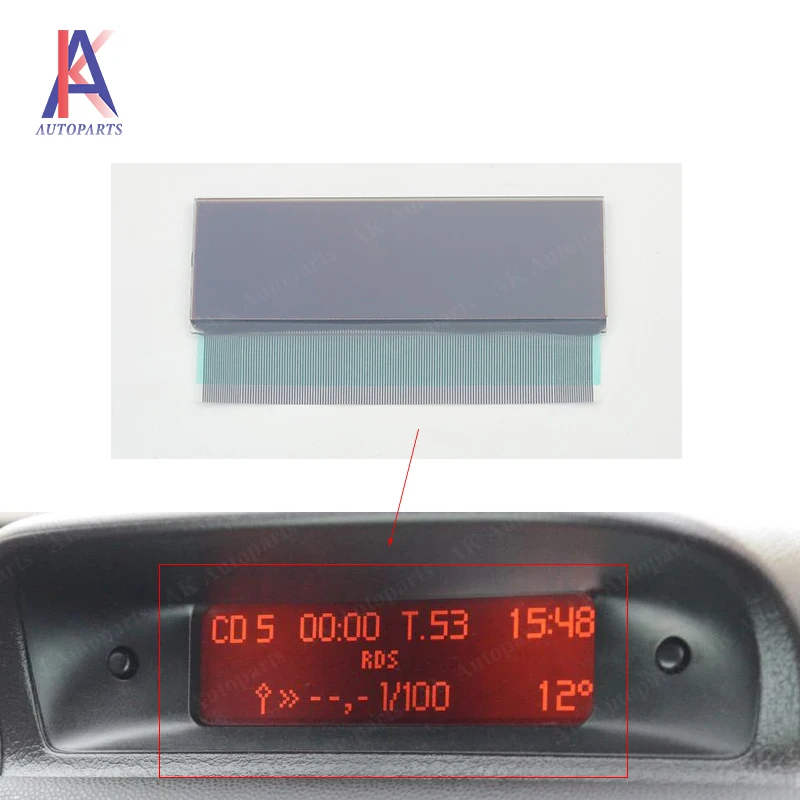 For Peugeot 206 307 Citroen C5 Xsara Picasso Central Navigator LCD Display Screen Multifunction Unit Pixel Repair | Автомобили и