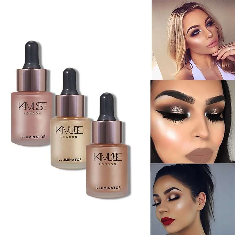 Блеск для лица жидкий хайлайтер Make Up хайлайтер тональный крем для лица красота светящаяся ультраконцентрированная жидкость