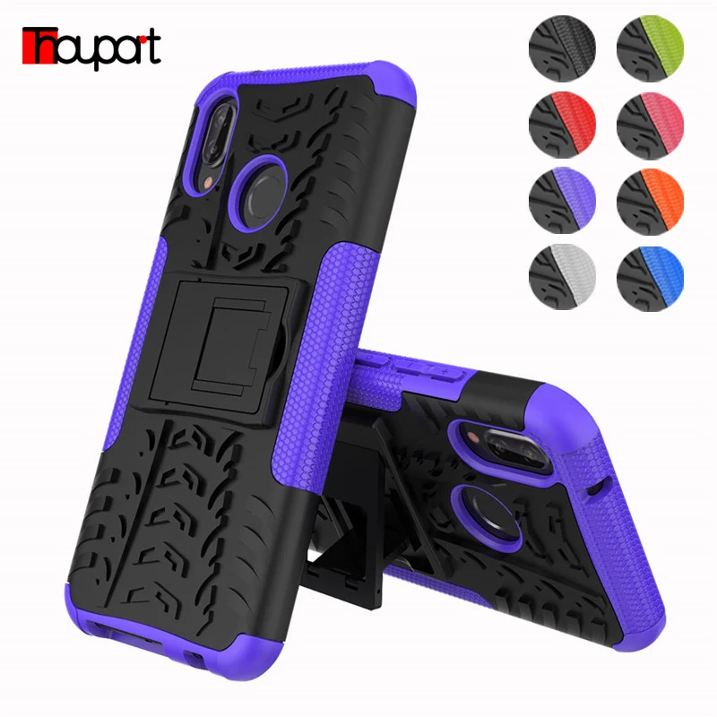 ShockProof Case For Huawei P20 Lite 2019 P 20 Cases Silicone +PC 2-in-1 Armor Hybrid Cover Mate P20Lite | Мобильные телефоны и