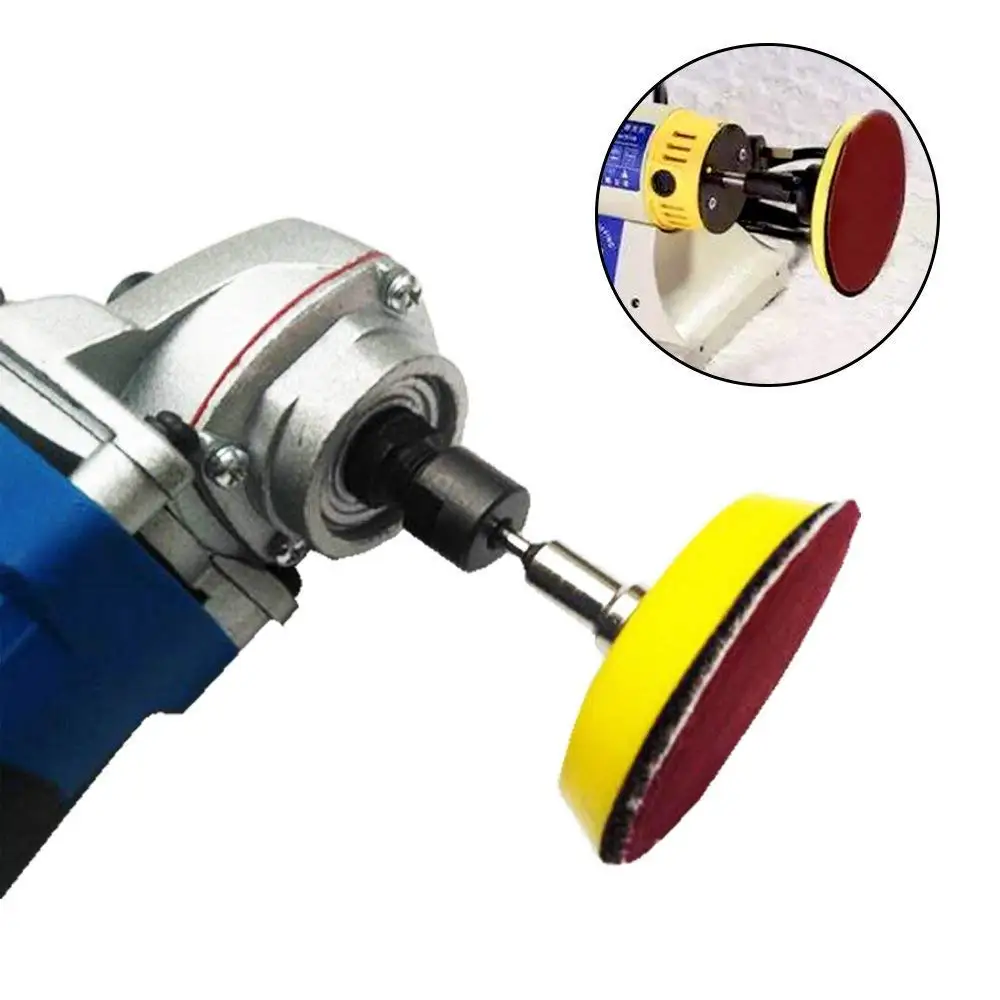 100 Pcs 1 인치 후크 루프 샌드페이퍼 25mm 100-3000 그릿 1/8 생크 샌딩 패드 연마 그라인더 로타리 도구 용 백킹 플레이트
