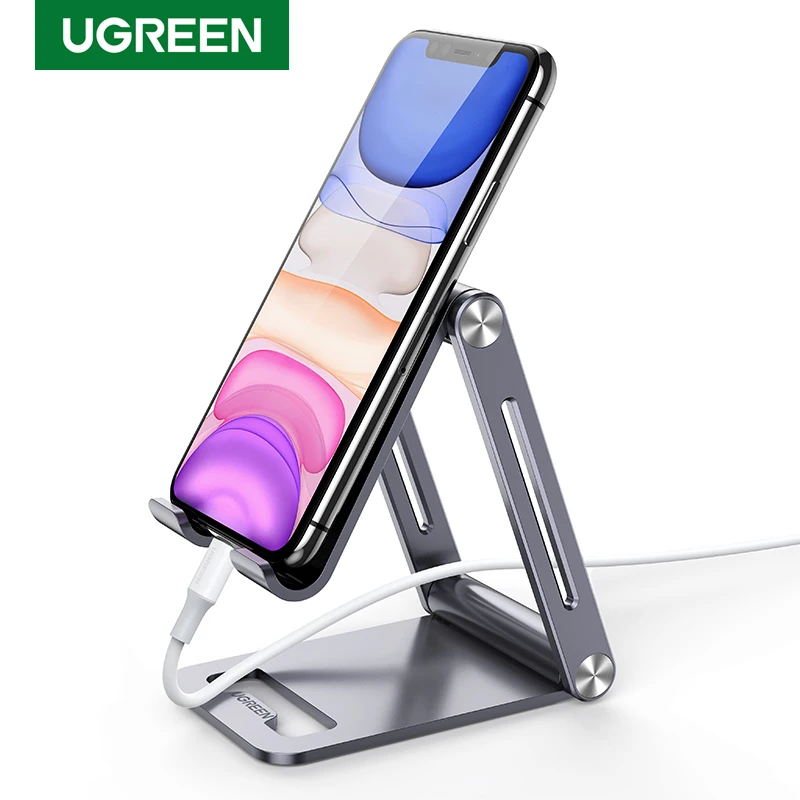 Подставка-Держатель Ugreen для телефона регулируемый из сплава iPhone 12 Redmi мобильный
